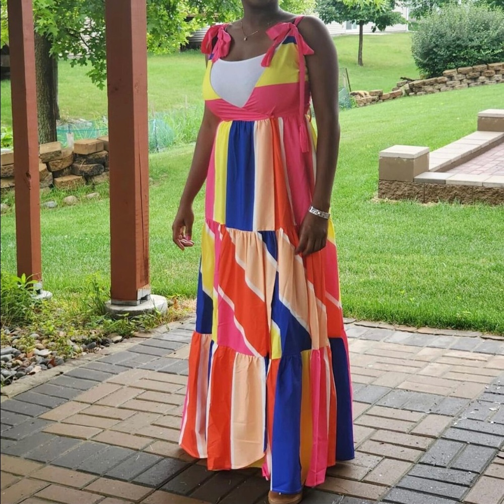 Colorful maxi dress